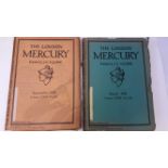 MAGAZINES, The London Mercury, Jan 1920 - Oct 1934 (Nos 3-180), many with annotation to cover in