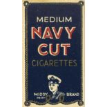 CIGARETTE PACKET, Middy Medium Navy Cut, 10s, hull only, VG