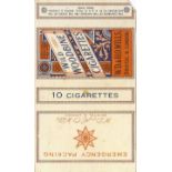 CIGARETTE PACKET, Wills Wild Woodbine, ARTB, laid down, corner clipped, G