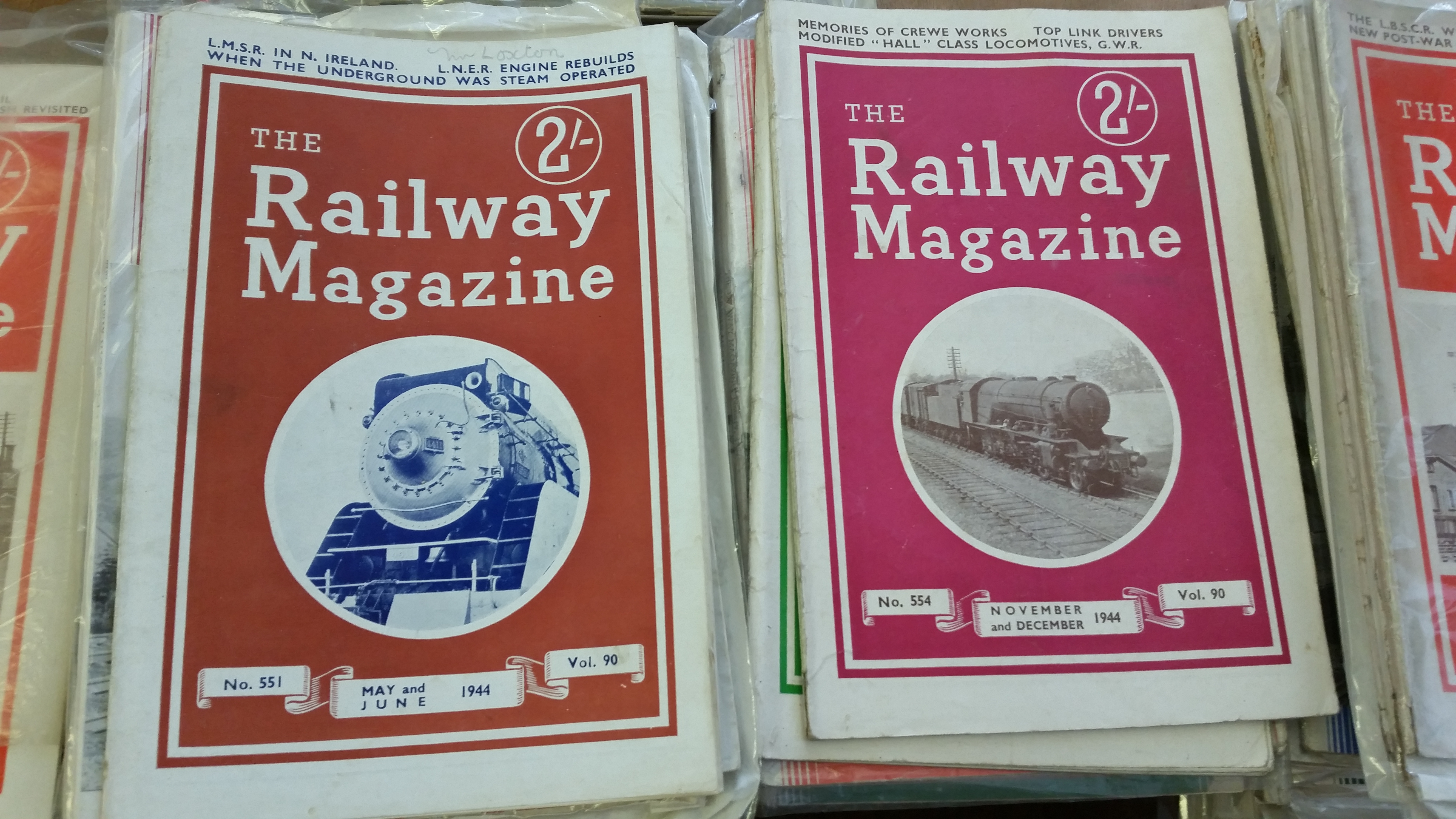 RAILWAY, magazines, The Railway Magazine, 1940s- early 1960s, slight duplication, FR to VG, 125*