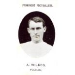 TADDY, Prominent Footballers, Wilkes (Fulham), Imperial back, no footnote, EX