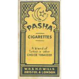 CIGARETTE PACKET, Wills Pasha, 10s, hull & slider, VG