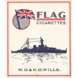 CIGARETTE PACKET, Wills Flag Cigarettes, 15s, hull only, VG