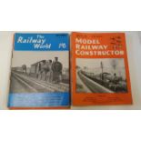 MODEL RAILWAY, magazines, 1950s-1960s, inc. Railroad Model Craftsman (55), Model Railway Constructor