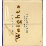 CIGARETTE PACKET, live pack of Players Weights, 20s, sealed, EX