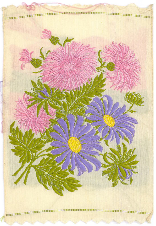 WIX J., Kensitas Flowers, p/c silk, Heliotrope/Geranium (cover loose) & Lavender/Moss Rose, op (