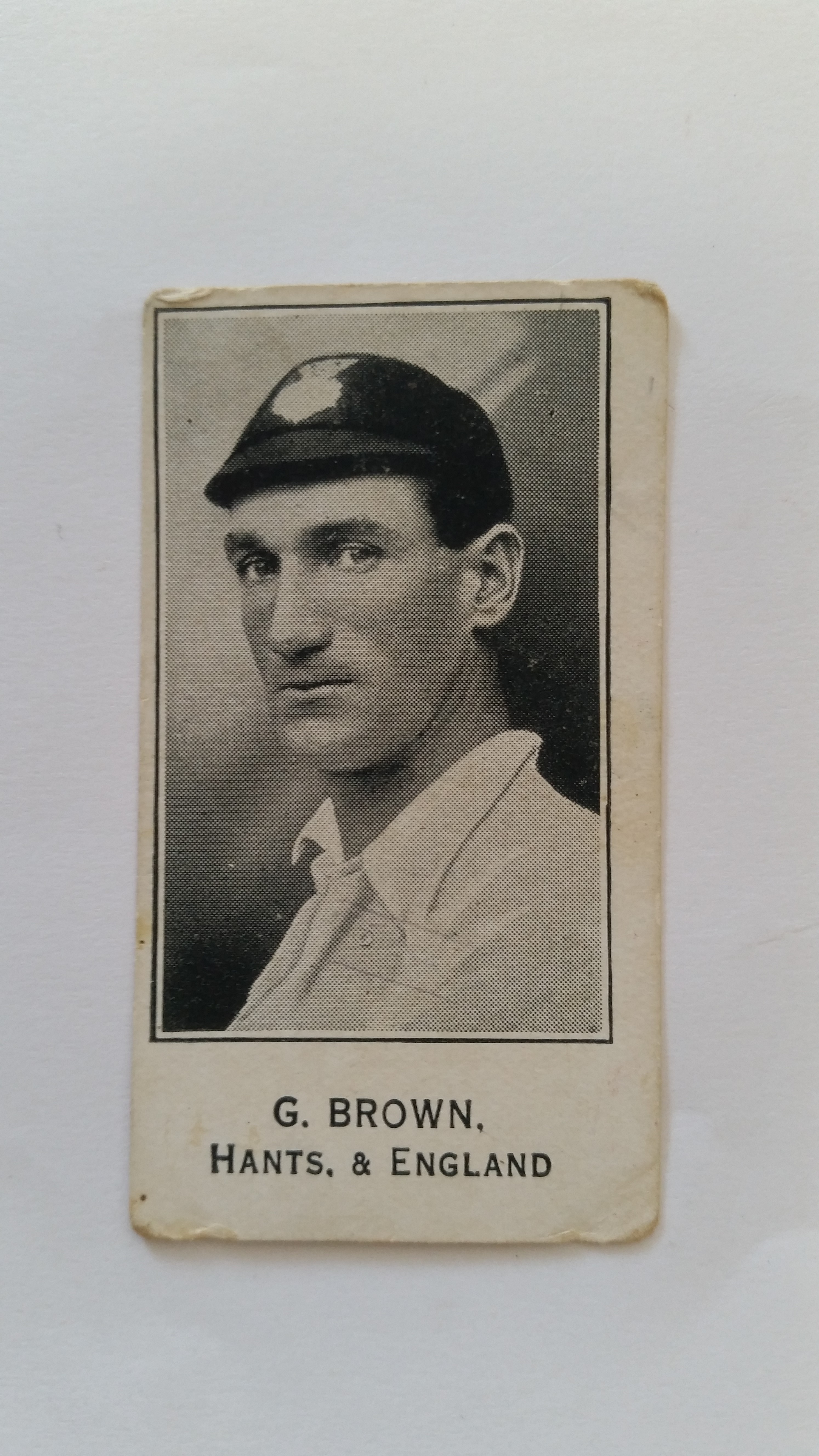 BARRATT, Cricketers Footballers & Football Teams (1925), Brown (Hants), Sherbert Novelties back,