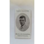 TADDY, County Cricketers, Mr. F.H.B. Champain (Gloucestershire), Grapnel back, a.c.m., G