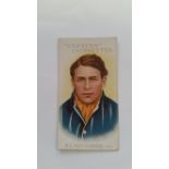 WILLS, Australian & English Cricketers, No. 57 Hutchings (Kent), slight corner knocks, VG