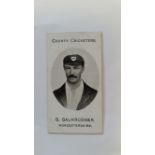 TADDY, County Cricketers, G. Gaukrodger (Worcestershire), Imperial back, VG