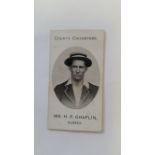 TADDY, County Cricketers, Mr. H.P. Chaplin (Sussex), Imperial back, G