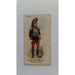 WILLS, Soldiers & Sailors, France, Officer of Cuirassiers, review order, blue back, VG