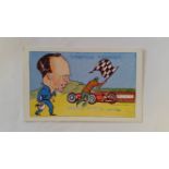 CLEVEDON, Sporting Memories, No. 5 Fangio (motor racing), large, blue backs, EX