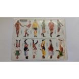 THOMSON, uncut sheet of Footballers (self-standing), Stoppers, issued with Hotspur, VG