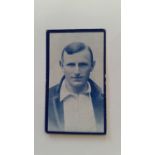 HILL, Famous Cricketers (1912), No. 16 Jones (Nottinghamshire), red back, stamp hinge to back, G