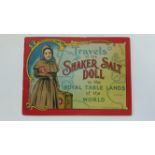 SHAKER SALT, booklet, Shaker Salt Doll in the Royal Table Lands of the World, uncut, EXEX