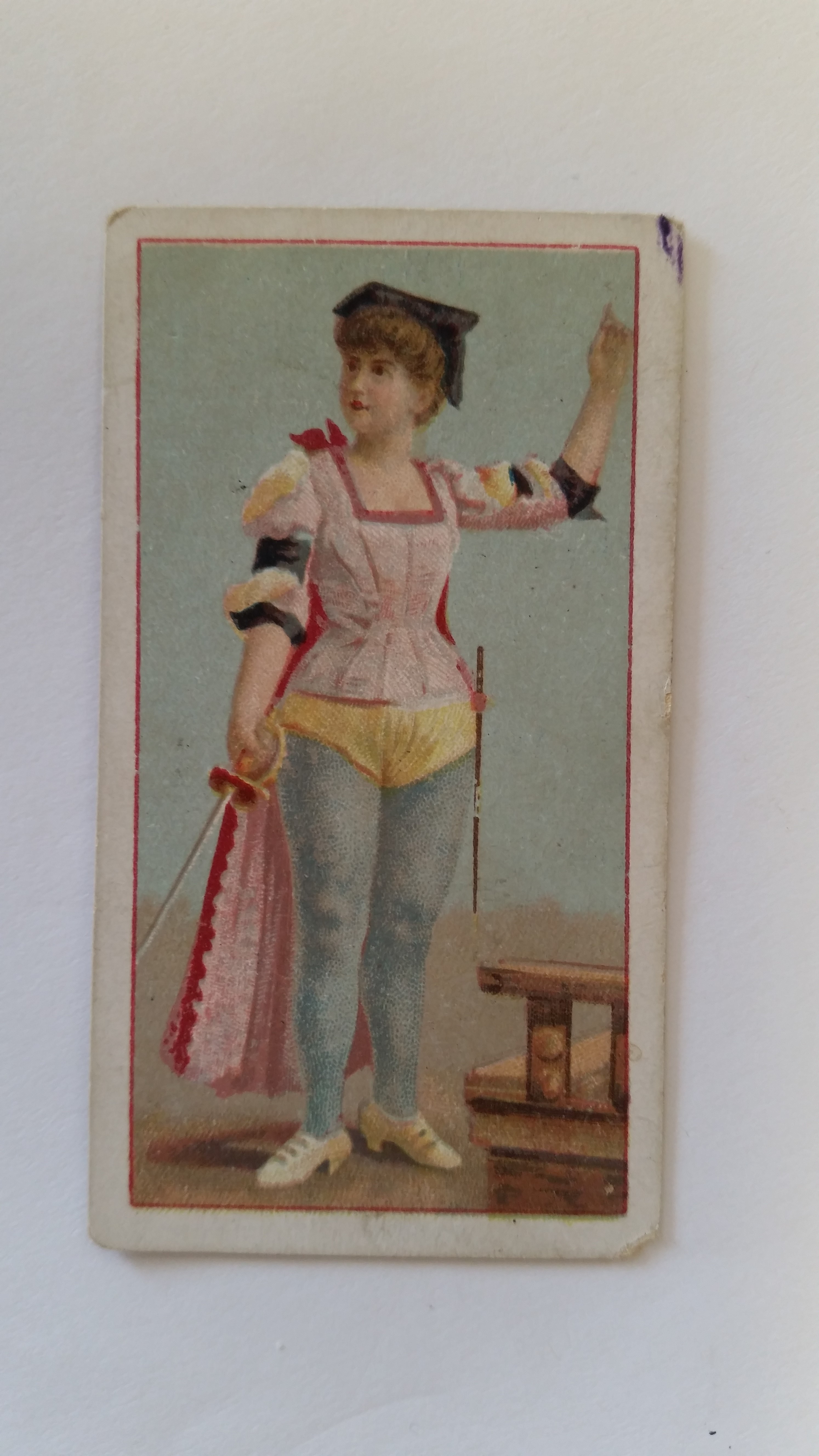 PRITCHARD & BURTON, Beauties PAC, girl with fencing sword, G