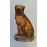LAVINE, dog-shaped advert card, USA trade issue, VG