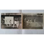 CRICKET, press photos, Australia v England, 1965/6, showing Barrington batting to Veivers &