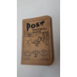 FOOTBALL, softback edition of Nottingham Post Football Guides, 1939/40, last issue before WWII, VG