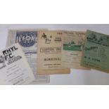 FOOTBALL, programmes, 1950s onwards, inc. England v France 1947/8 (at Ilford), Ilford v