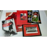 FOOTBALL, Manchester United softback editions, inc. biographical, Billy Meredith, Tommy Taylor,