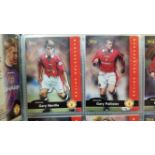 FOOTBALL, modern, complete (3), Topps Stadium Club, Futera Manchester United (2), Fans Favourite &