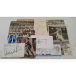 FOOTBALL, Blackburn Rovers signed selection, inc. magazine photos, lined pages, album pages etc.,