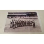 FOOTBALL, 1966 World Cup, reprint of a photo of England squad during photography session at