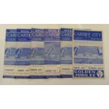 FOOTBALL, Cardiff City home programmes, inc. 1959/60 (13), 1960/1 (5), 1961/2 (6), 1963/4 (3),