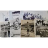 FOOTBALL, Newport County press photos, 1950s-1960s, inc. players, training, action etc., mainly