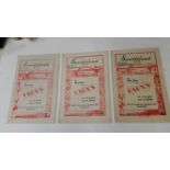 FOOTBALL, Sunderland home programmes, v Middlesbrough (1948/9); 1949/50 (4), Wolves, Portsmouth,