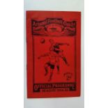 FOOTBALL, Arsenal home programme, v Portsmouth, 29th Dec 1934, rust stains to staples, VG