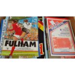 FOOTBALL, programmes, 1970s-1980s, inc. Fulham, York City, Manchester United, Grimsby Town, Stoke,