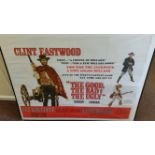 CINEMA, poster, The Good, The Bad & The Ugly, with Clint Eastwood, 40 x 30 VG