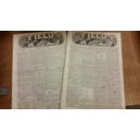 MIXEDE SPORT, newspapers, The Field, Vol XV Nos. 378-386 (1860), inc. match reports, scorecards;