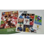 FOOTBALL, selection for Euro92 in Sweden, inc. media guide & programme for semi-final, Scotland v