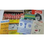 FOOTBALL, programmes for European away matches, inc. St. Etienne v Manchester United 1977/8 EC,