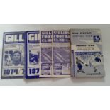 FOOTBALL, Gillingham home programmes, 1957/8 onwards, inc. v Swansea 1959/60 FAC; 1960/1 (6),