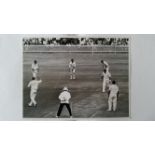CRICKET, press photos, Australia v South Africa, 1963/4, showing Pithey batting off Simpson 2nd test