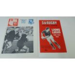 RUGBY UNION, British Lions to South Africa 1980, inc. SA Yearbook (with itinerary and comprising