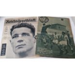 FOOTBALL, newspapers, Reichsports, 7th May 1940, covering Italy v Germany in Milan, boxing, rugby