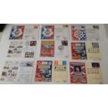 FOOTBALL, signed commemorative covers by Sunderland players, inc. Carter, Gurney, Mapson, Kerr,