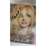 POP MUSIC, signed promotional cards, photos, flyers etc., inc. Natalie Horler, Pixie Lott, Kelly