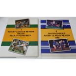 RUGBY LEAGUE, books, inc. Rugby league Review 1983/4 by Fitzpatrick (hardback with dj); softback (