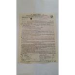POP MUSIC, signed contract by Jerry Lee Lewis, 14th Nov 1968, two pages, punch-holes to top edge, G