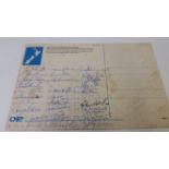 RUGBY UNION, signed large postcard (to reverse) by British Lions to New Zealand 1977, 29