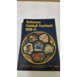 FOOTBALL, softback edition of Rothmans Football Yearbook 1970-71, first year of issue, VG