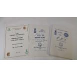 CRICKET, dinner menus, 1968 onwards, inc. tests, v Pakistan, Australia, India, West Indies; Wombwell