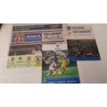FOOTBALL, Tottenham Hotspur away programmes in Europe, at Hadjuk Split 1967/8, Wisla Krackov 2008/9,